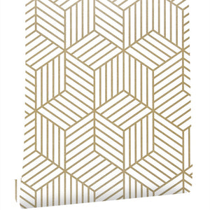 Geometric Hexagon Self-Adhesive Wallpaper