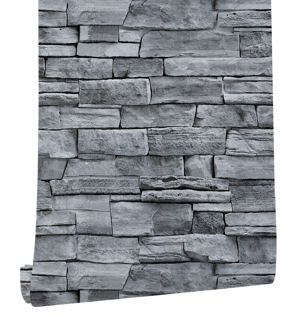 Stones And Bricks Imitation Peel and Stick Wallpaper