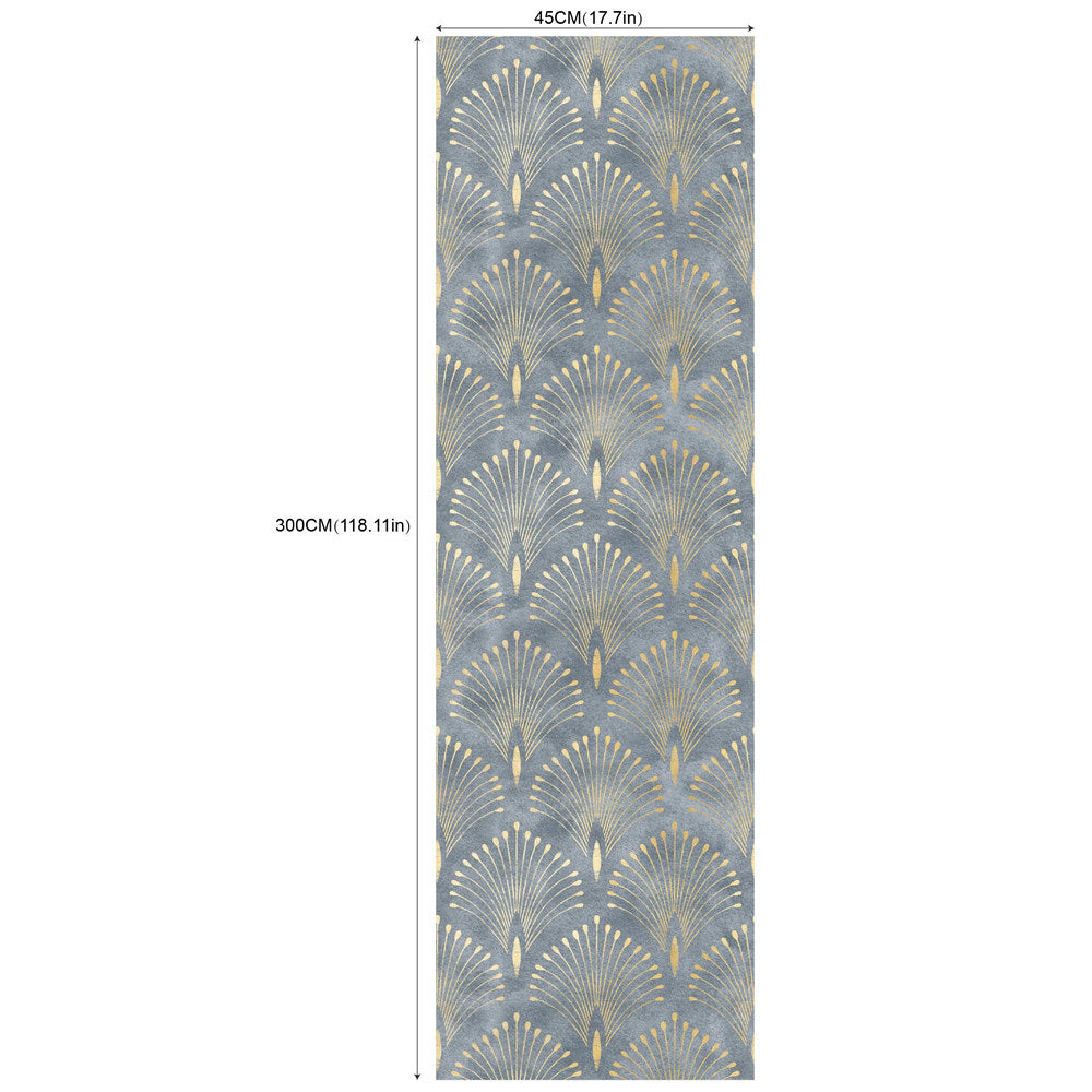 Geometric  Bloom Green Self-Adhesive Wallpaper