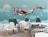 Load image into Gallery viewer, Colorful Planes And Mountains Wallpaper Mural