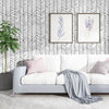 Load image into Gallery viewer, Black White Herringbone Stripes Peel and Stick Wallpaper