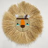 Straw & Woven Lion Wall Hanging