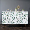 Calming Green Leaf Pattern Peel and Stick Wallpaper