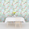 Watercolor Cheerful Flowers Peel And Stick Wallpaper