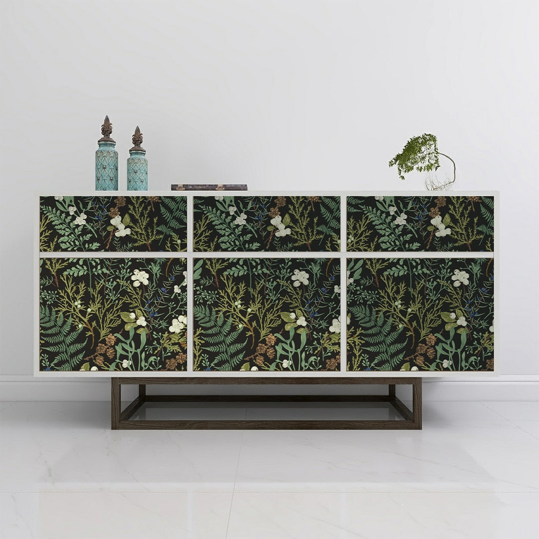 Tropical Rain Forest Leaves Self-Adhesive Wallpaper