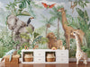 Tropical Wildlife Animals Jungle & Safari Blue Sky Wallpaper Mural