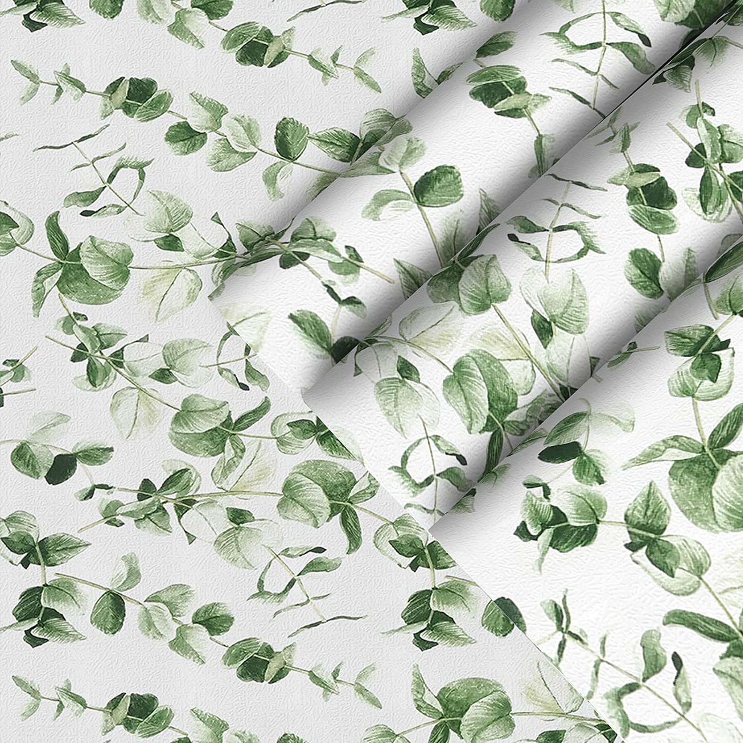 Nature Green Leaves Pattern Peel and Stick Wallpaper