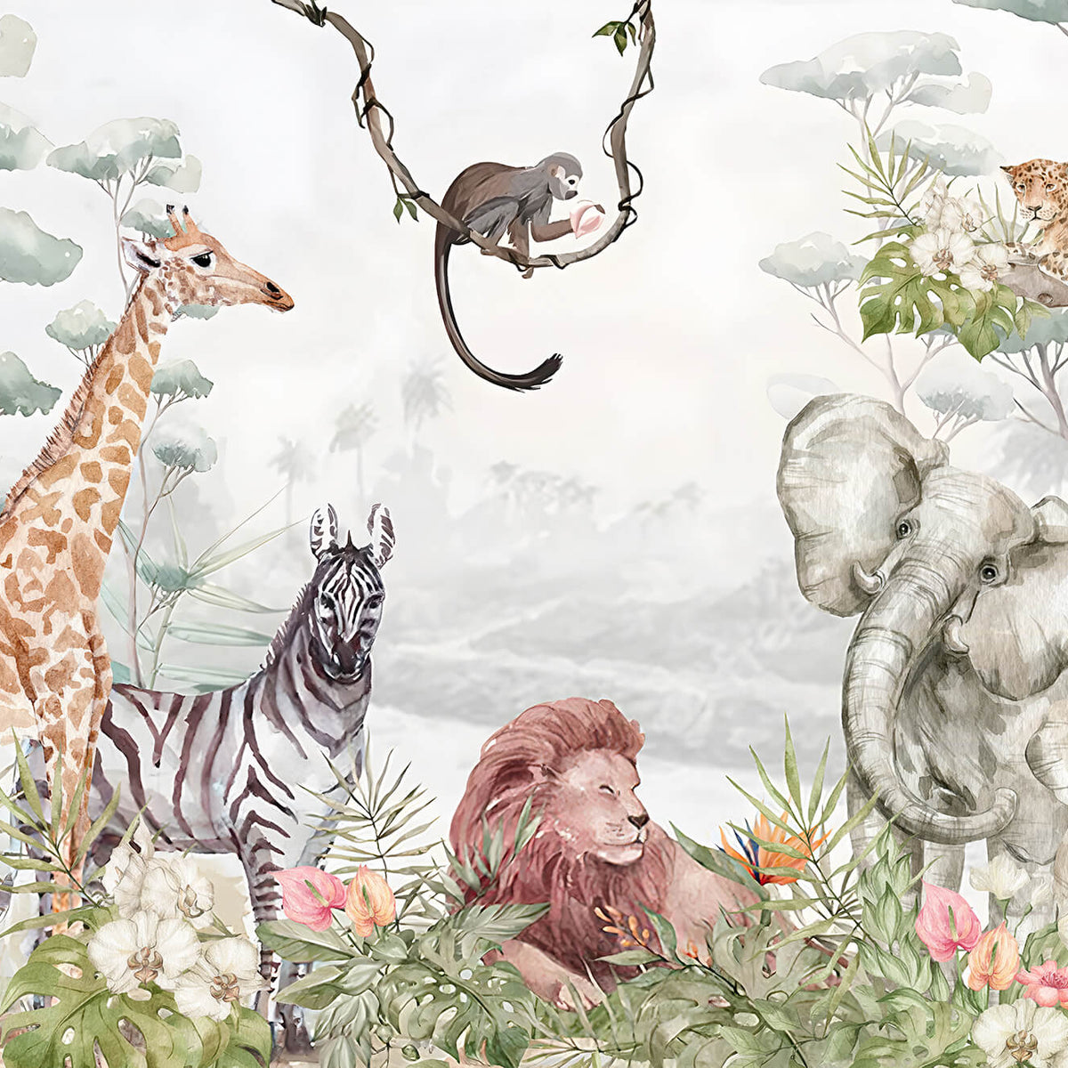 safari childrens wallpaper