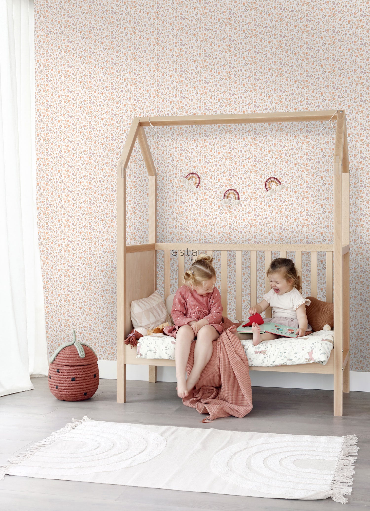 Children's floral wallpaper, 139579, To the Moon and Back, Esta Home