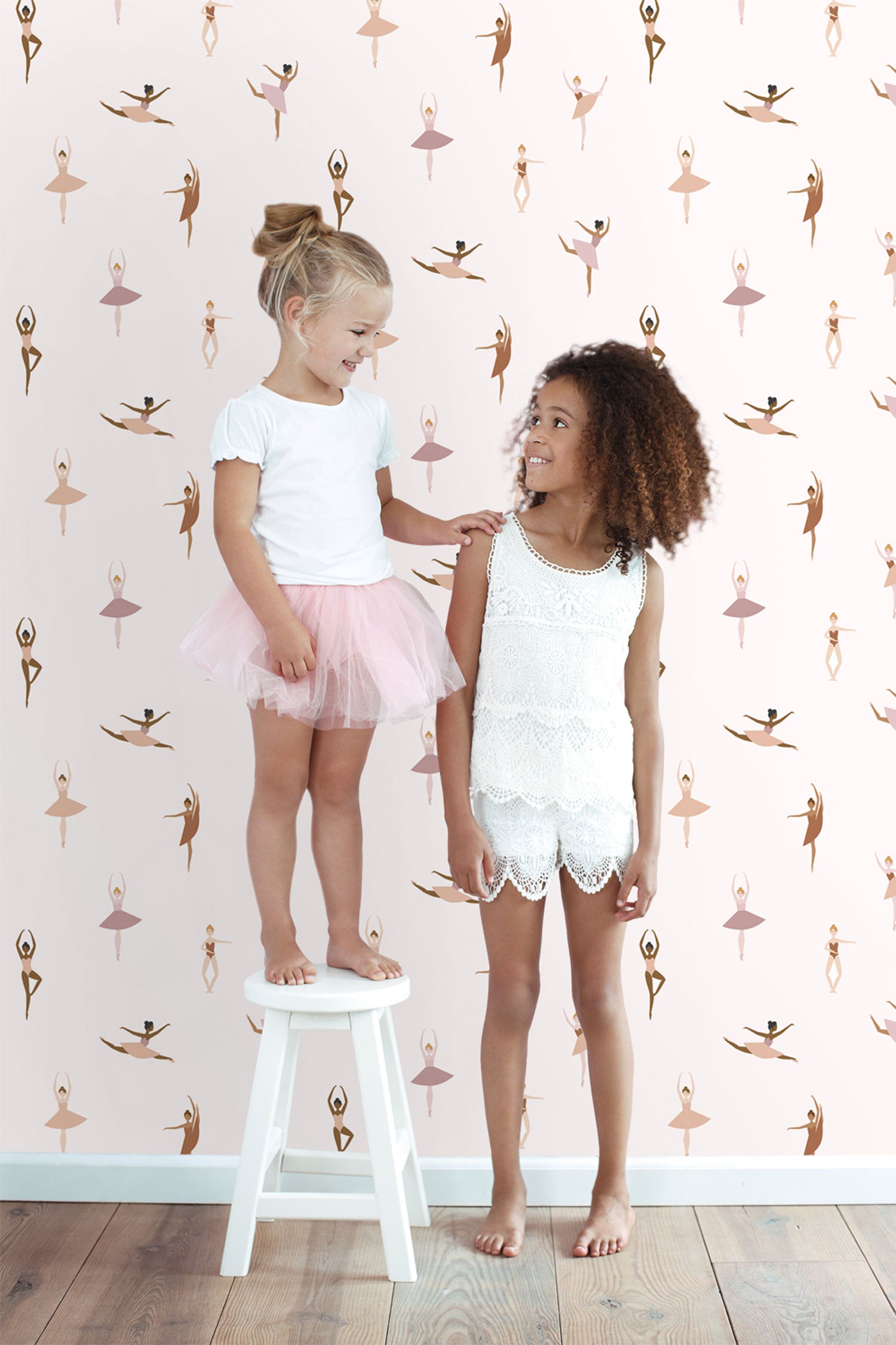Children's non-woven wallpaper with ballerinas, 139536, To the Moon and Back, Esta Home