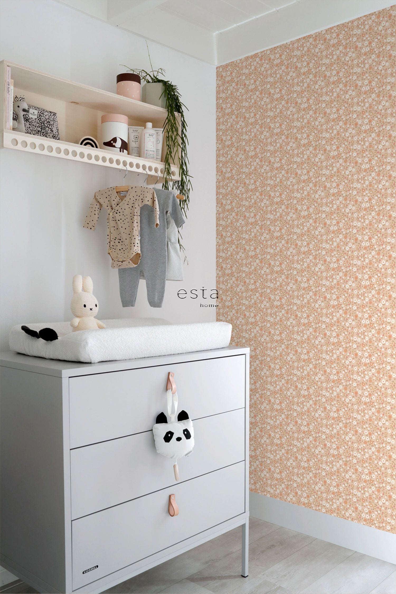 Children's floral wallpaper, 139580, To the Moon and Back, Esta Home