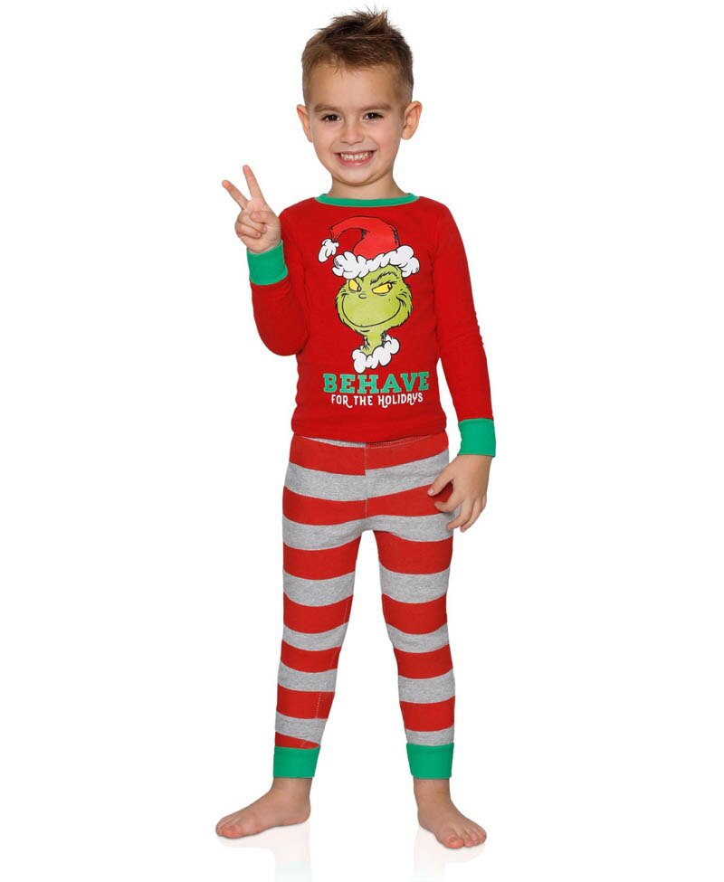 Matching Christmas Pajamas Family Set - Grinch
