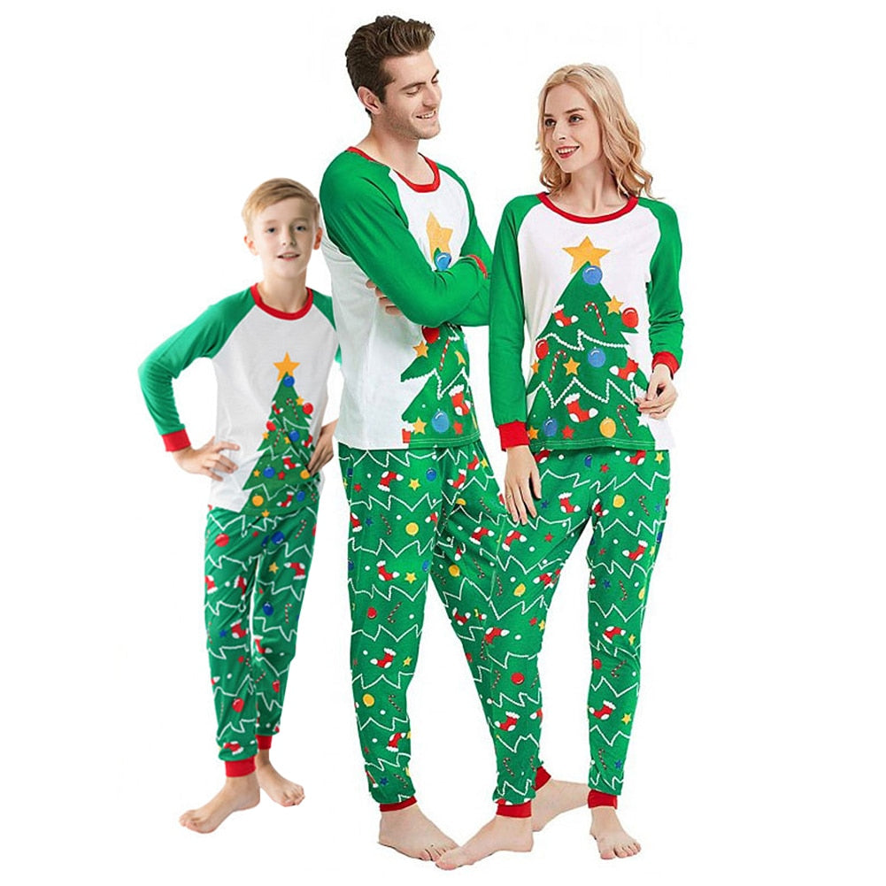 Matching Christmas Pajamas Family Set - Xmas Tree