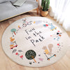 Cartoon Round Nursery Rug Fun Park