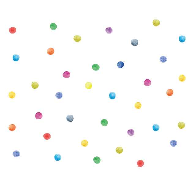 Pattern Wall Decals Colorful Dots