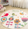 Cartoon Round Nursery Play Mat Spring Time