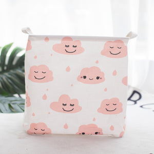 Nursery Laundry Storage Bin Square Shape