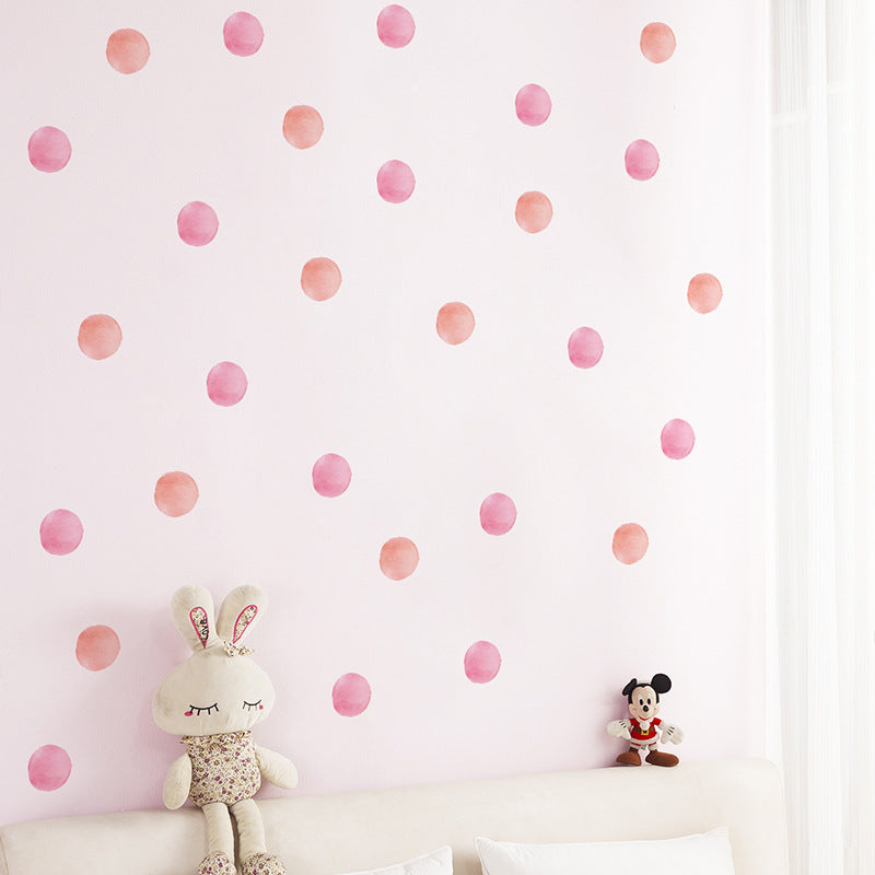 Pattern Wall Decals Pink Polka Dots
