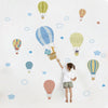 Load image into Gallery viewer, Cartoon Wall Decals Hot Air Balloons in Clouds