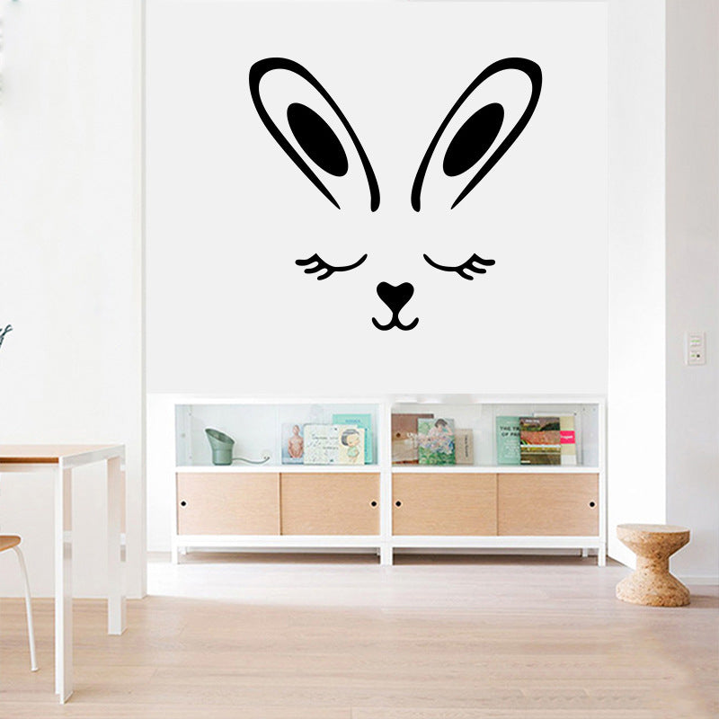 Cartoon Wall Decals Rabbit Ears