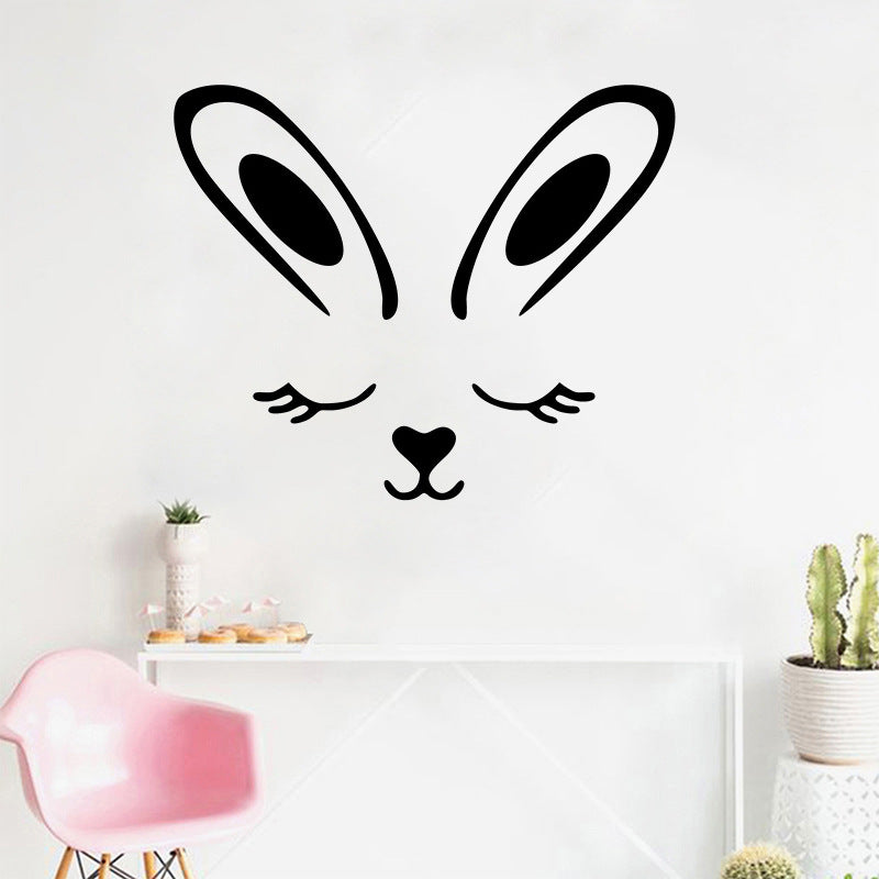 Cartoon Wall Decals Rabbit Ears