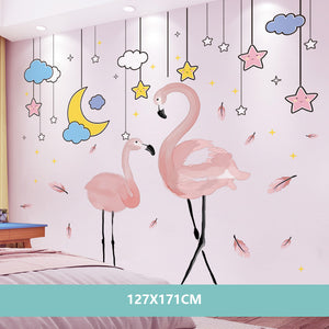 Cartoon Wall Decals Pink Nursery Designs