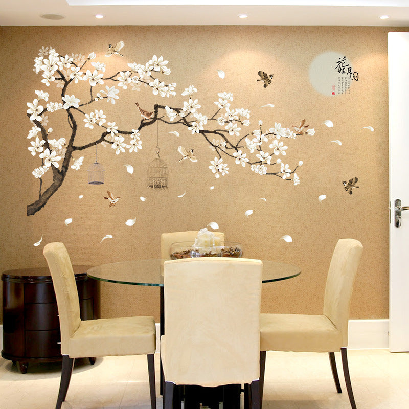 Wall Decal Beautiful White Sakura
