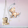 Load image into Gallery viewer, Cartoon Wall Decals Sleeping Puppet Bear