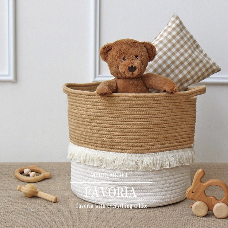 Woven Nursery Toy Storage Bag