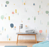 Pattern Wall Decals Colorful Trees