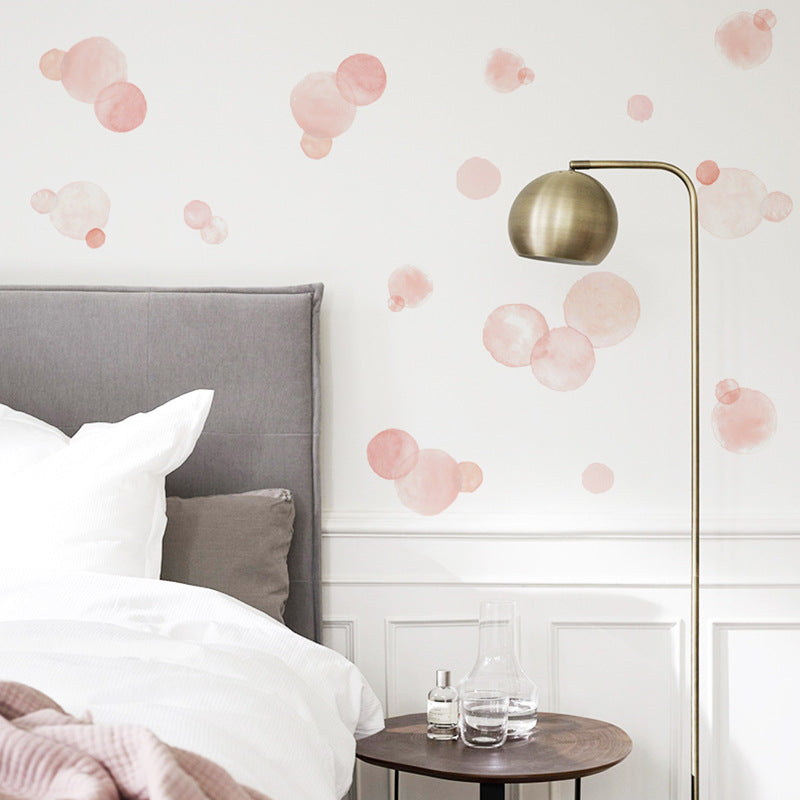 Pattern Wall Decals Creative Pink Dots