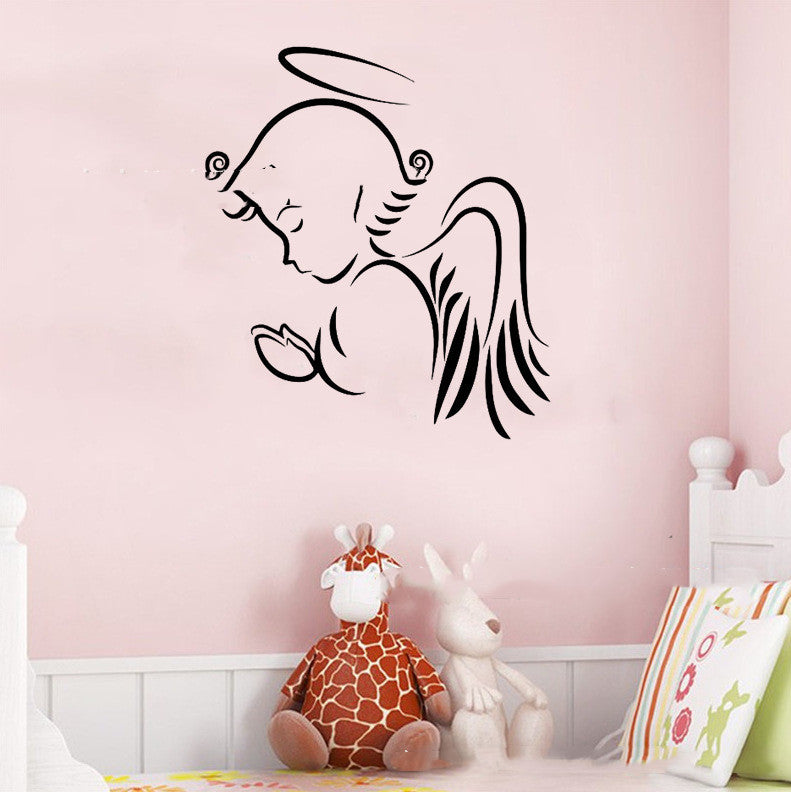 Cartoon Wall Decals Cute Angel Baby