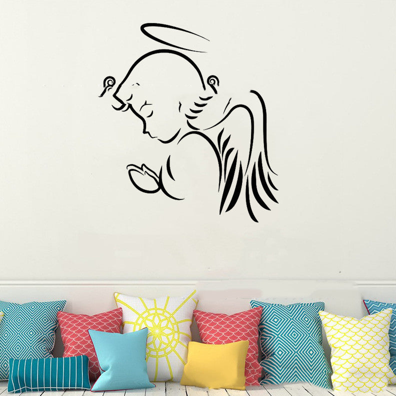 Cartoon Wall Decals Cute Angel Baby