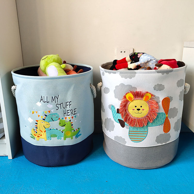 Nursery Hamper Toy Storage Basket Animal Print