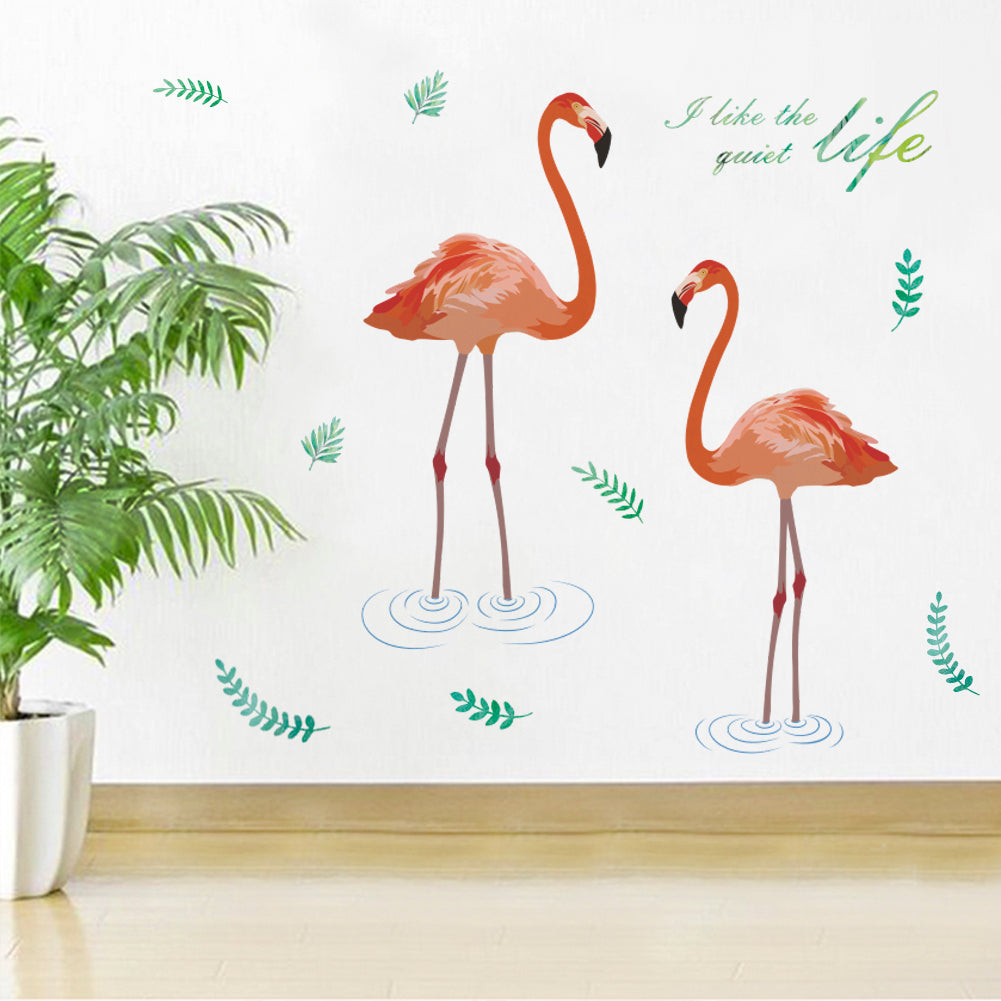 Nordic Wall Decals Green Leaf Garden