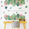 Cartoon Wall Decals Bedroom Art Warm Leaves