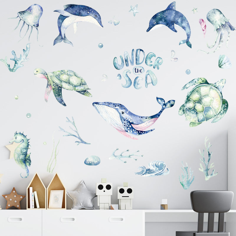 Cartoon Wall Decal Under The Sea