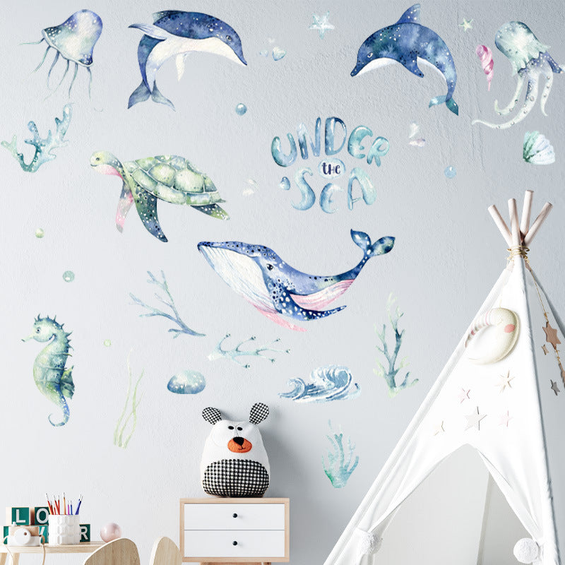 Cartoon Wall Decal Under The Sea