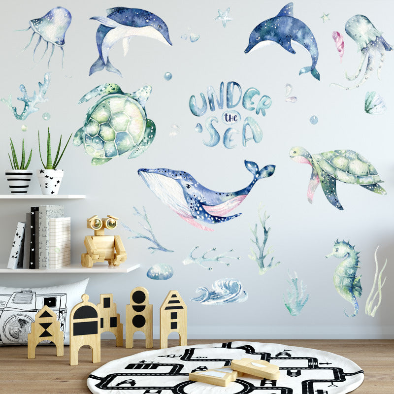 Cartoon Wall Decal Under The Sea