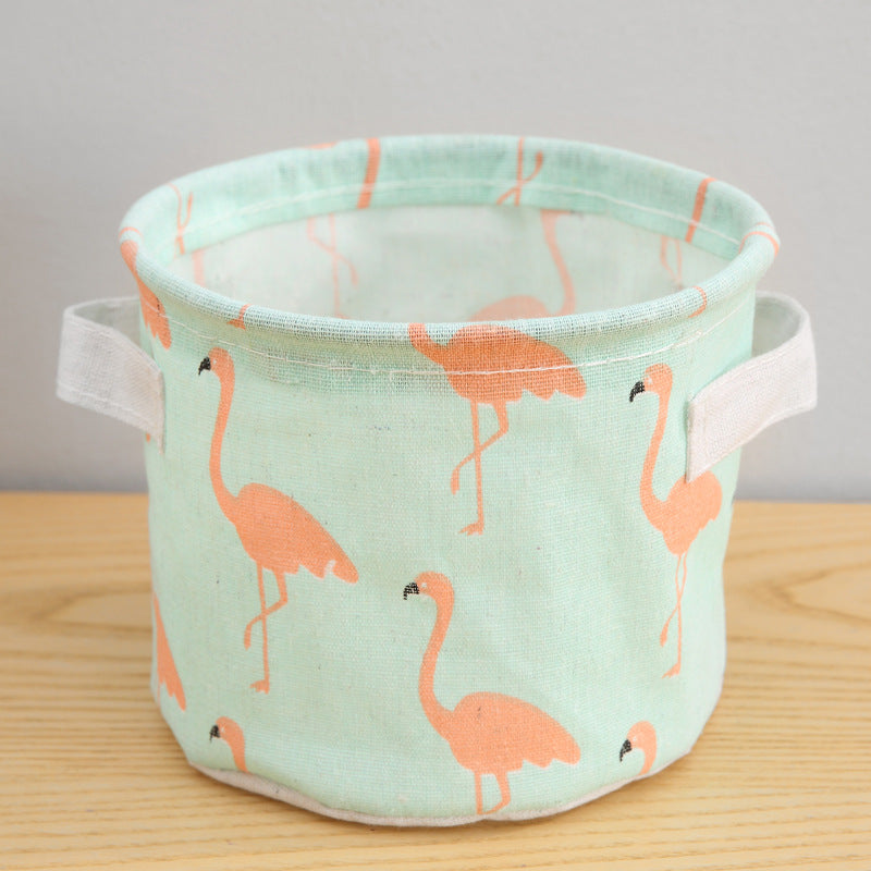 Nursery Storage Basket Flamingo & Bear