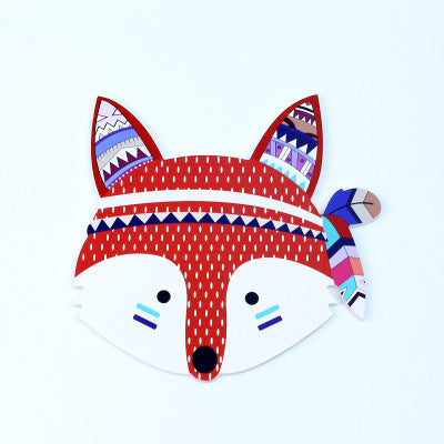 Wood - made animal wall hanging wall stickers