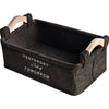 Load image into Gallery viewer, Black Felt Nursery Storage Basket