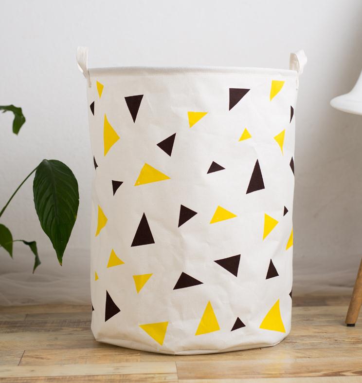 Storage Basket Laundry Hamper Triangles