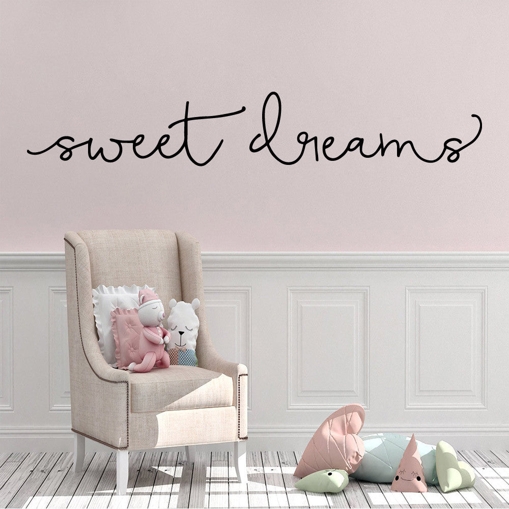 Quote Wall Decal Sweet Dreams