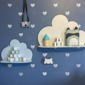 Pattern Wall Decals Shiny Hearts