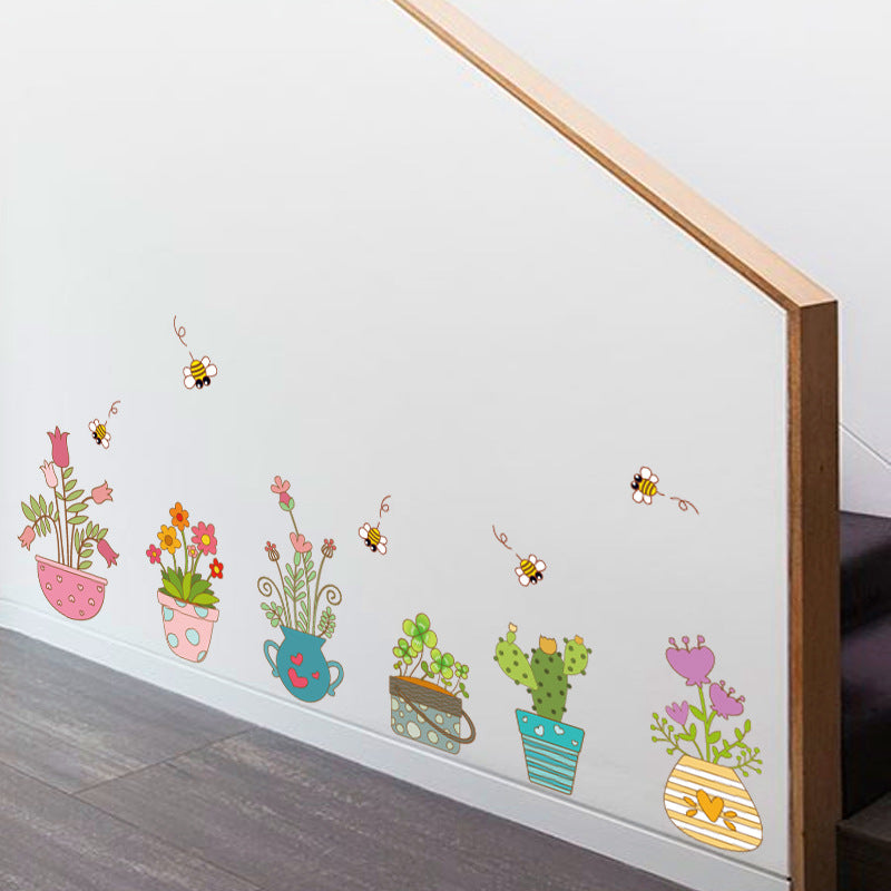 Cartoon Wall Decals Little Flowers