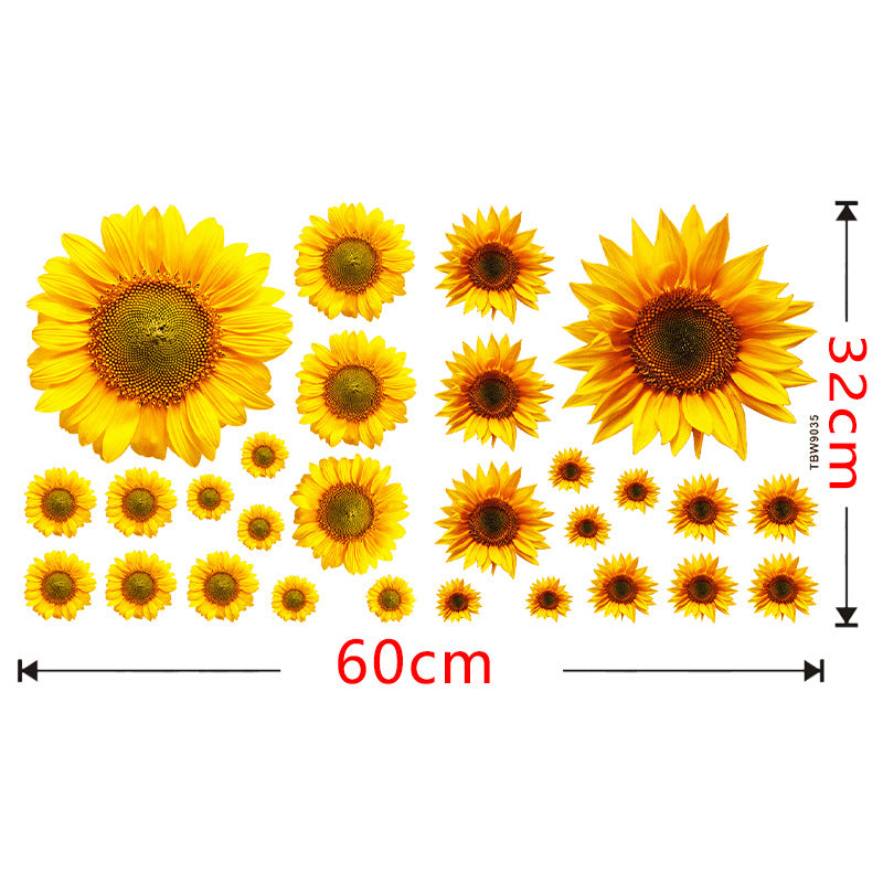 Pattern Wall Decals Sunflowers