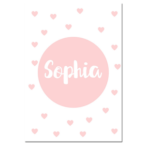 Personal Name And Swan Nursery Canvas - Customizable