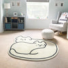 Load image into Gallery viewer, Special-shaped Nursery Rug Cats and Bear