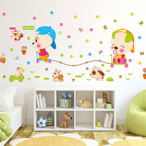 Cartoon Wall Decals Happy Kid Designs